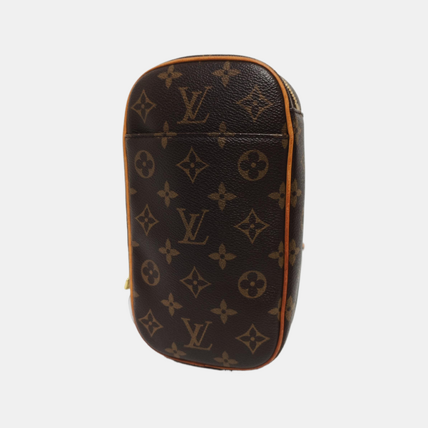 GANGE Monogram Coated Canvas Brown