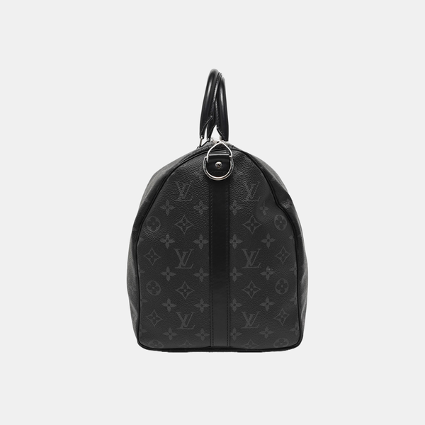 KEEPALL 45 Monogram Coated Canvas Black