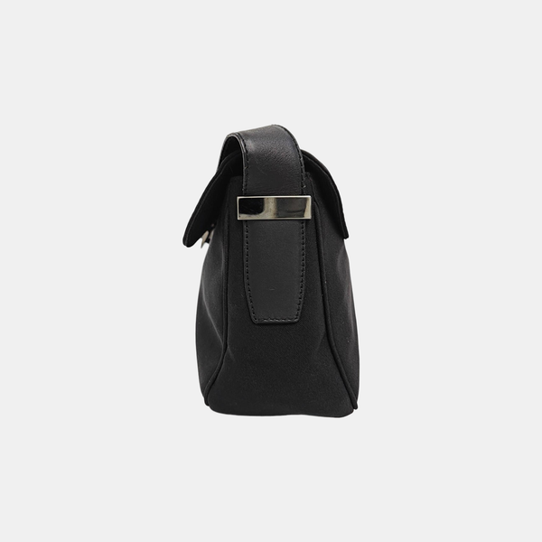 Fabric Shoulder Bag Black