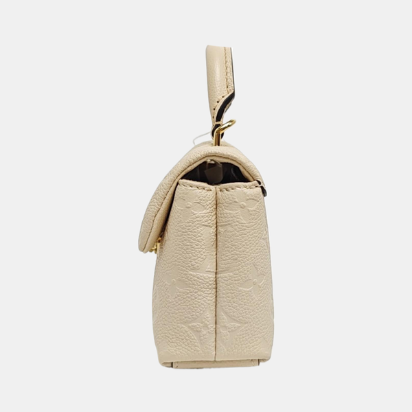 NANO MADELEINE Nano Monogram Calfskin Beige