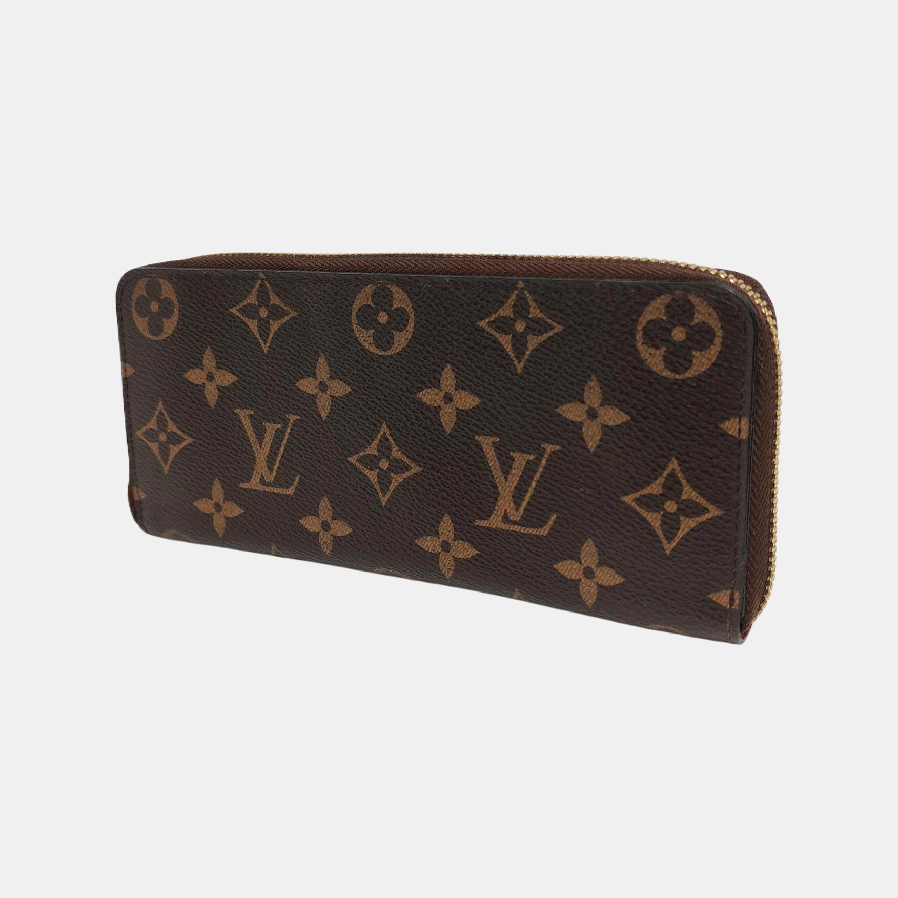 CLÉMENCE Monogram Coated Canvas Brown Wallet