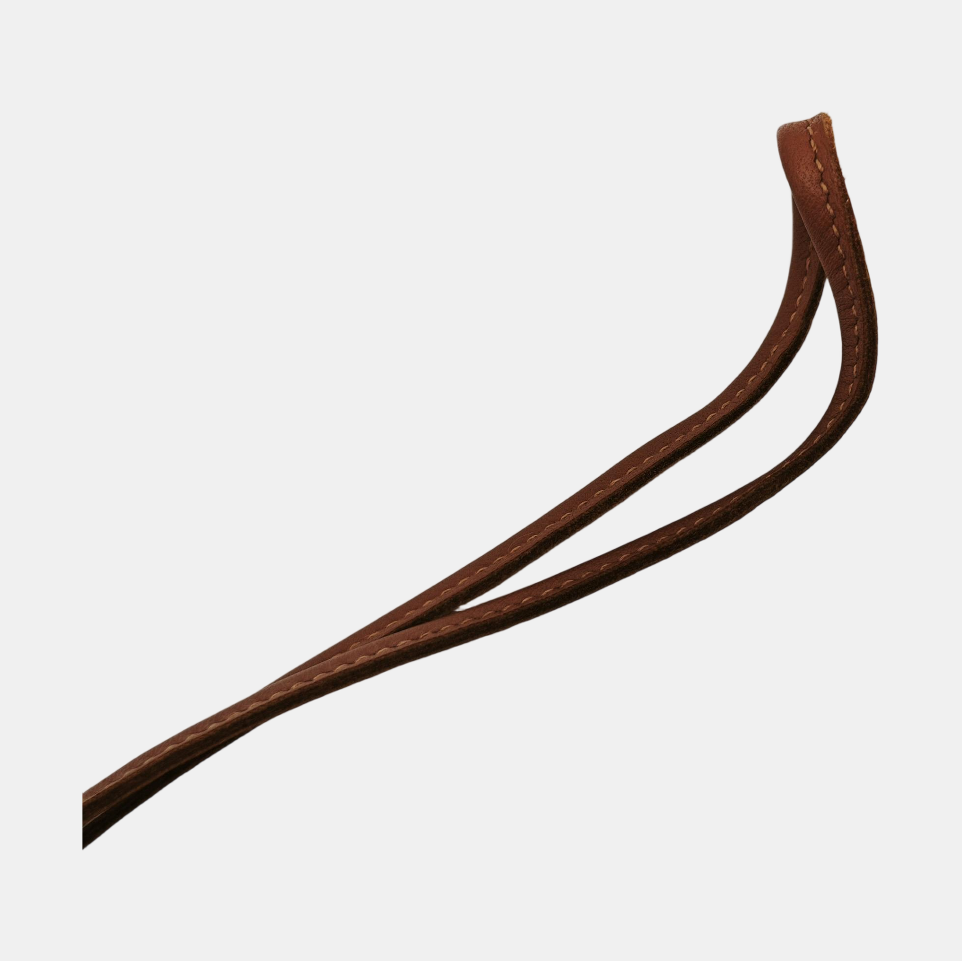 Leather Bag Charm Brown