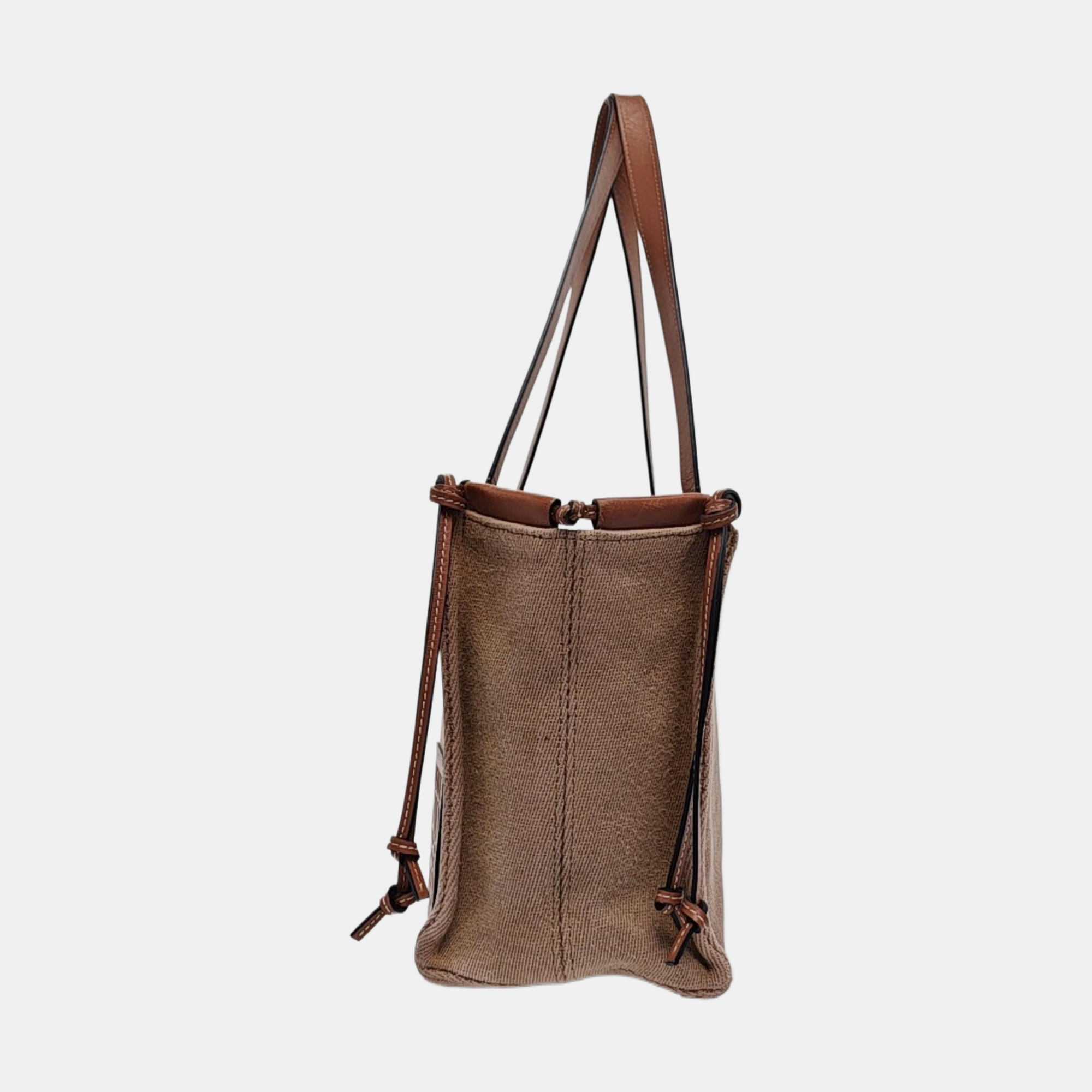 Cushion Small Canvas Brown