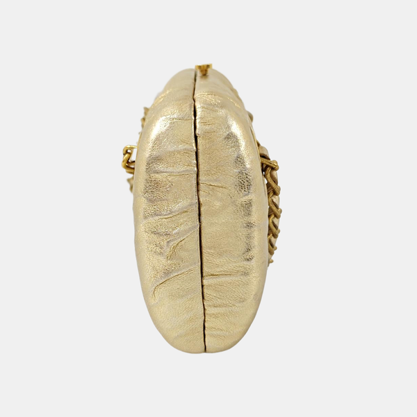 Lambskin Shoulder Bag Gold