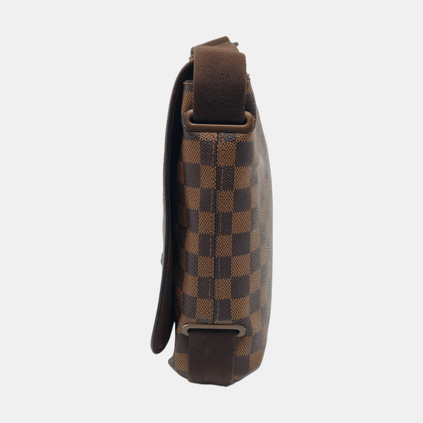 BROOKLYN PM Damier Ebene Coated Canvas Brown
