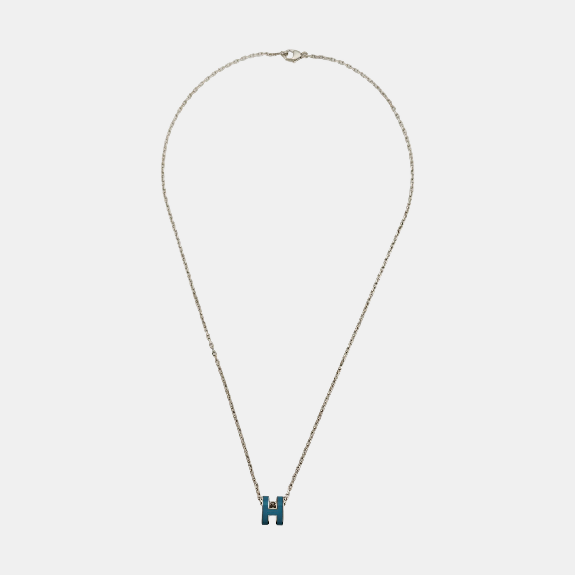 Pop H Metal Silver Necklace