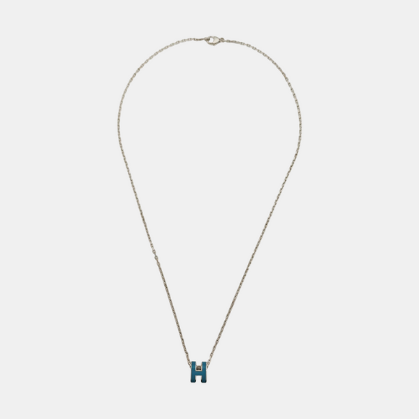 Pop H Metal Silver Necklace