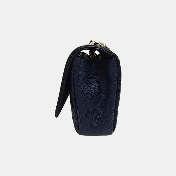 FILIGREE Medium Quilted Grained Calfskin Blue