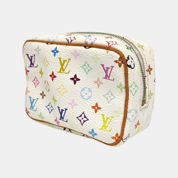 LV × TM WAPITY Monogram Coated Canvas White Coin Purse