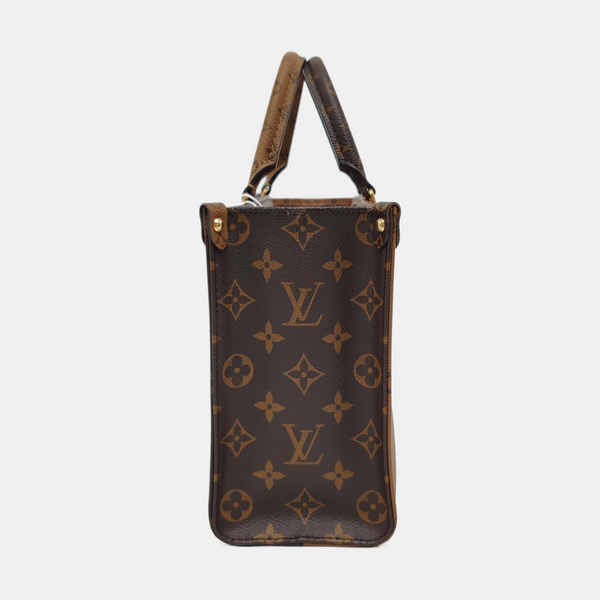 ONTHEGO PM Monogram Coated Canvas Brown