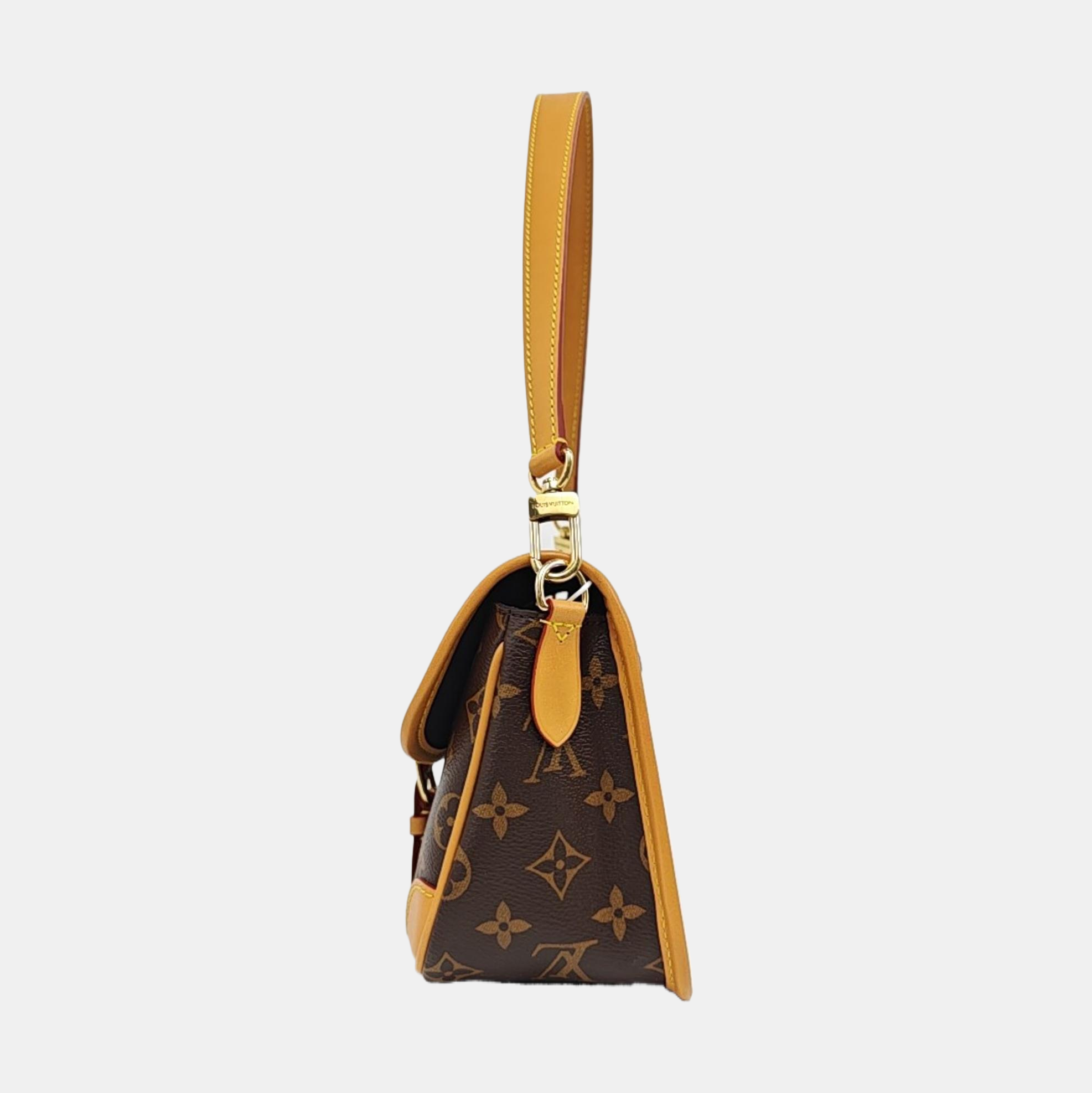 DIANE Monogram Coated Canvas Brown