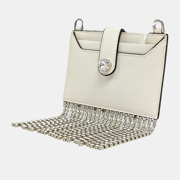 Fringed Calfskin White