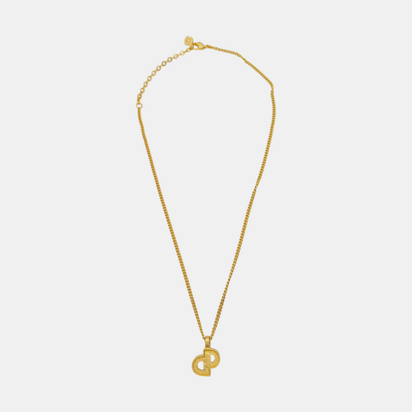 Petit CD Metal Gold Necklace