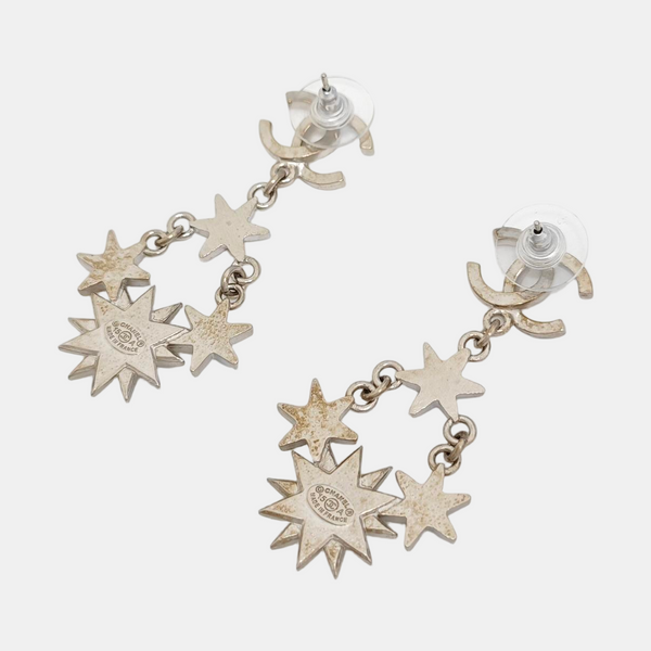 Metal Silver Earrings