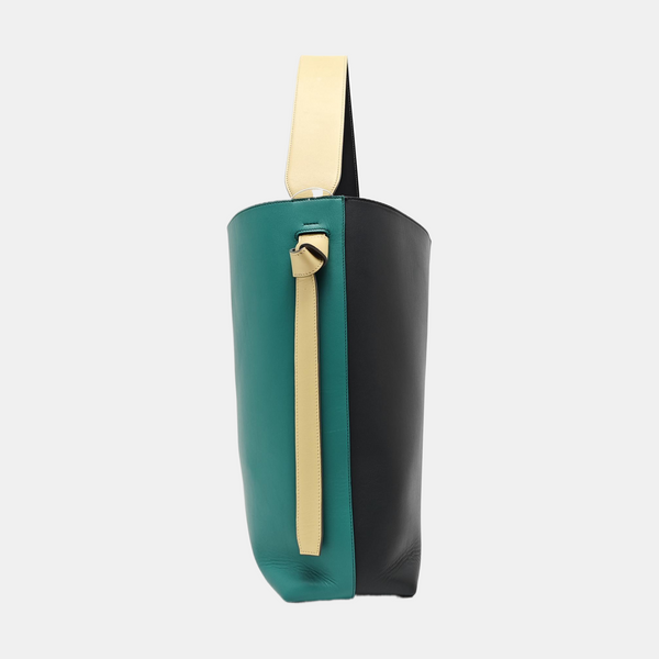 TWISTED CABAS Small Calfskin Green