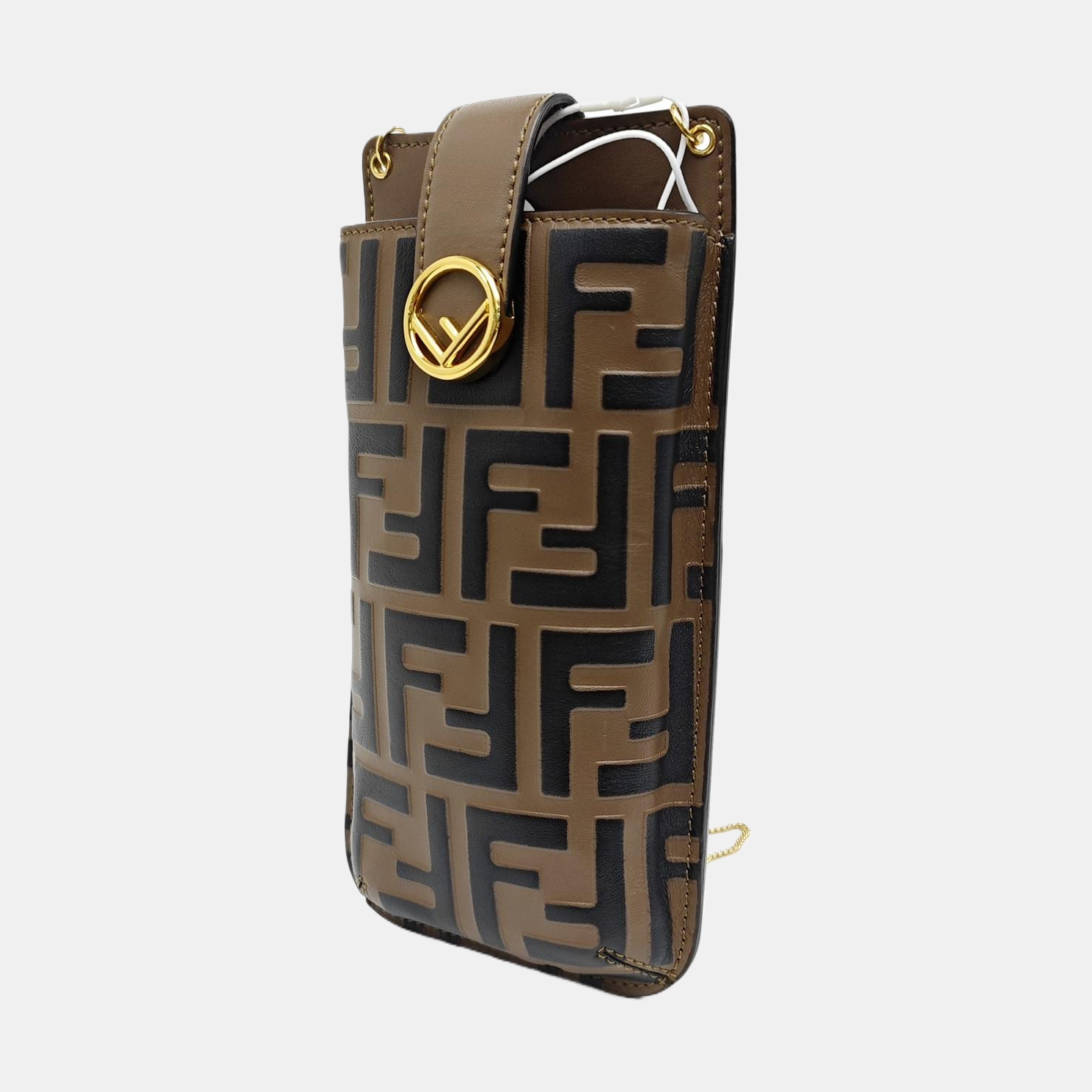 Calfskin Shoulder Bag Brown