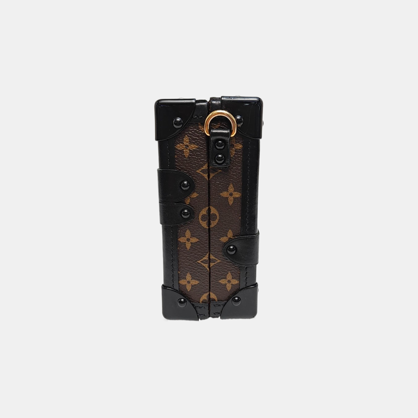 PETITE MALLE Monogram Coated Canvas Brown