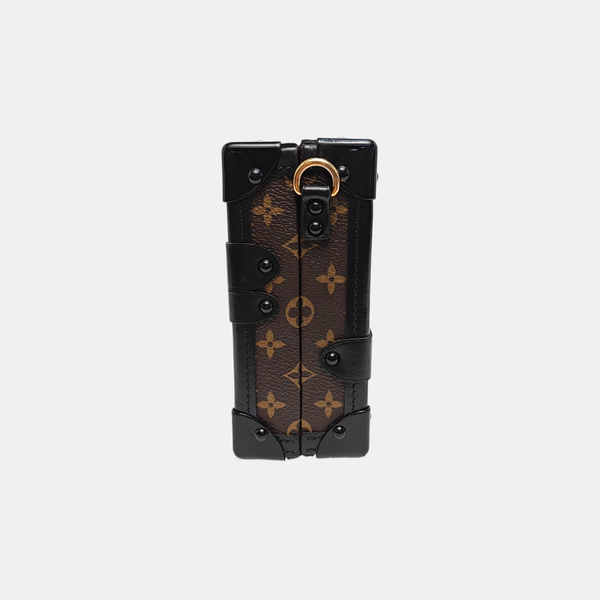 PETITE MALLE Monogram Coated Canvas Brown
