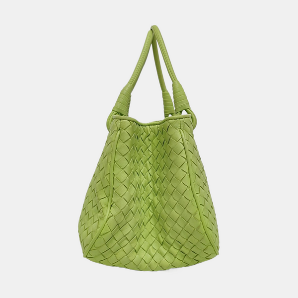 Lambskin Tote Bag Green