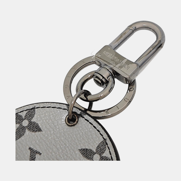 Coated Canvas Bag Charm Gray