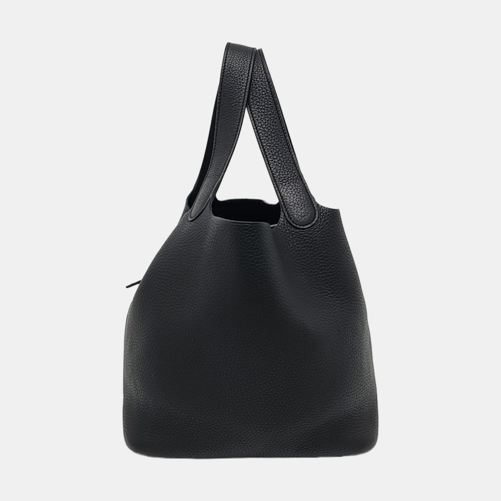 Authenticated pre-owned  Picotin 22 Clemence Black - Bucket Bag at Looply