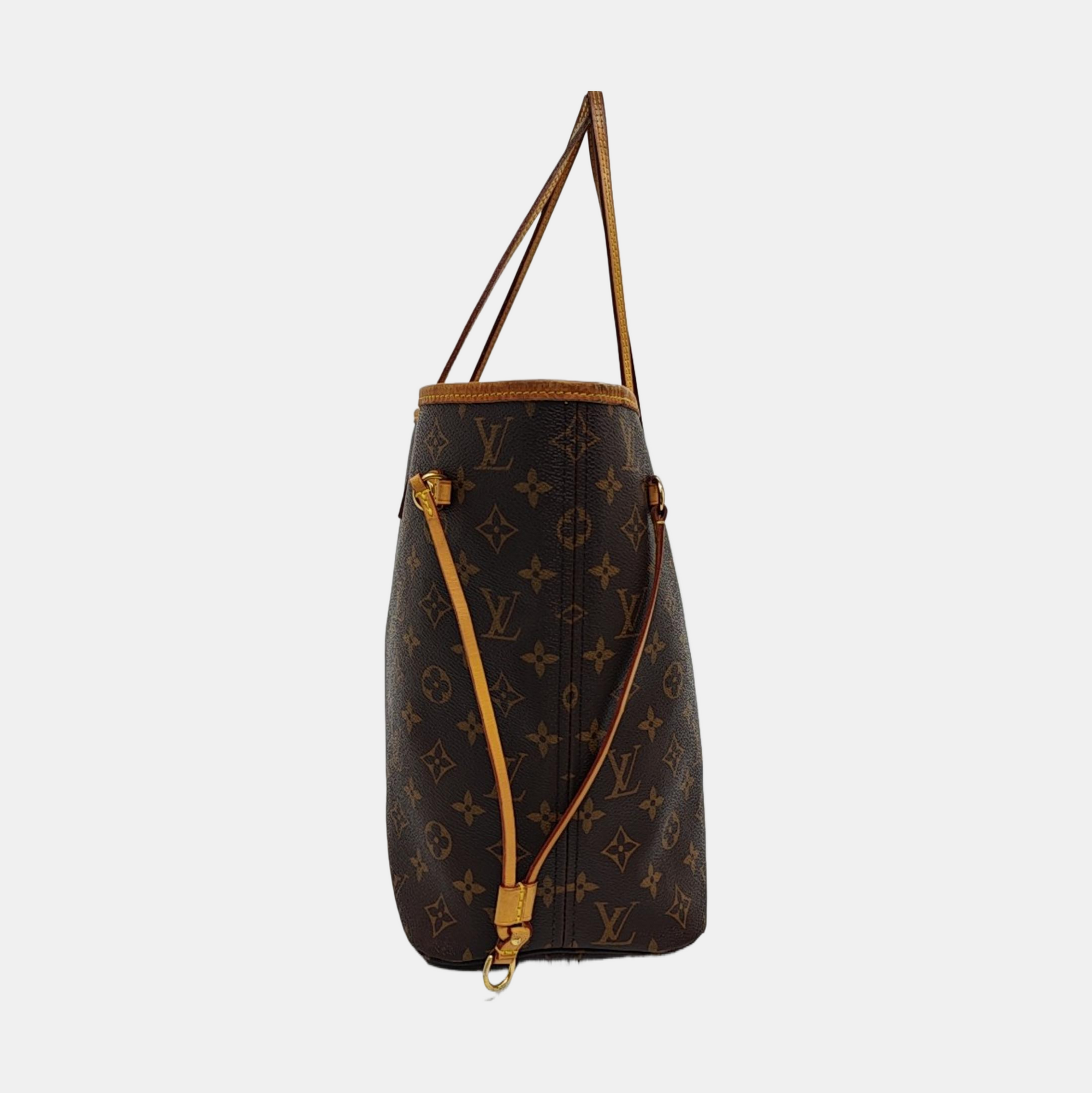 NEVERFULL MM Monogram Coated Canvas Brown