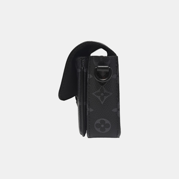 MONTSOURIS Mini Monogram Coated Canvas Black