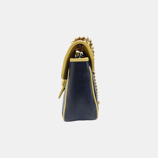 GG Marmont Medium Quilted Calfskin Multicolor