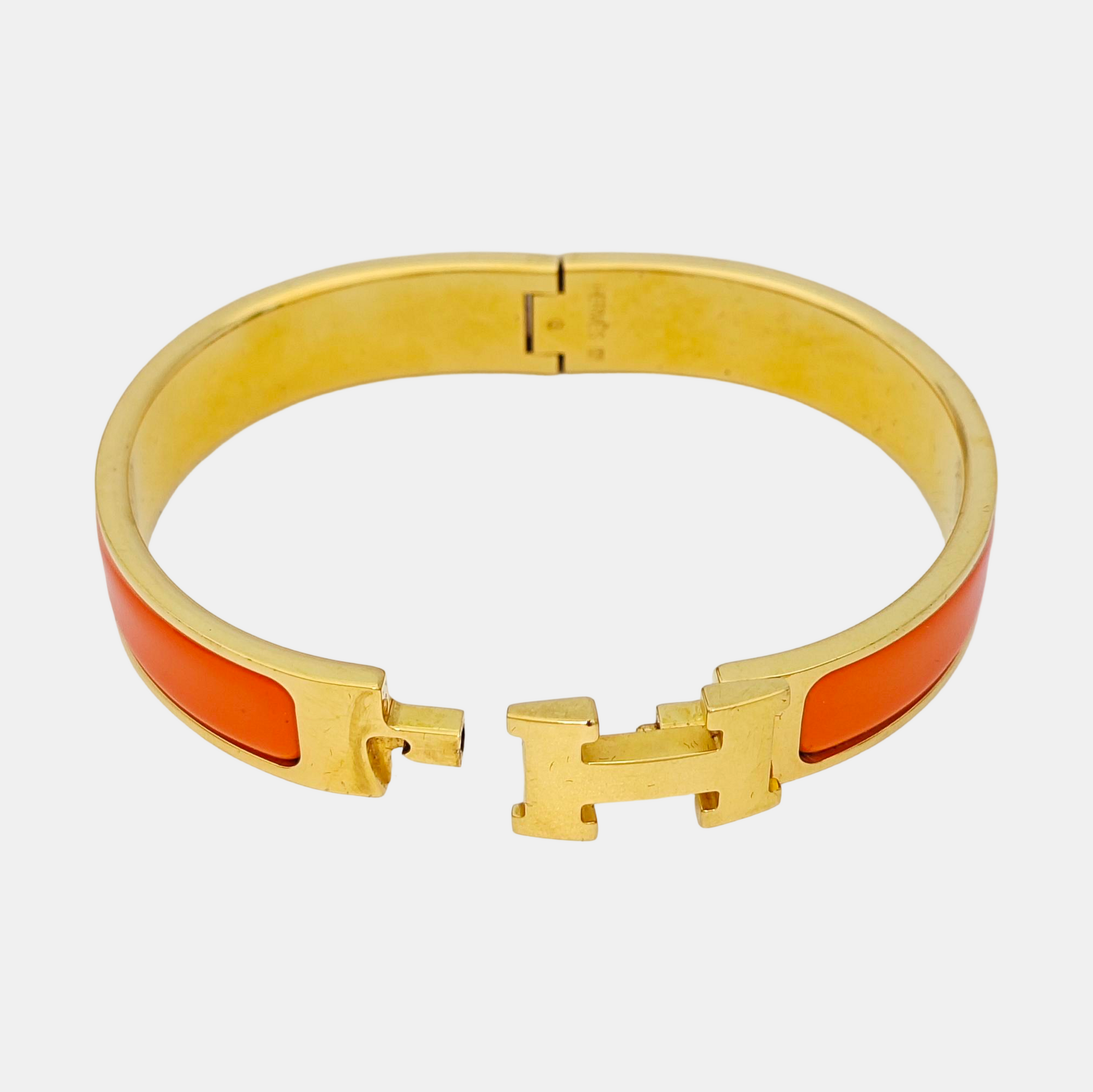 Clic H Metal Gold Bangle