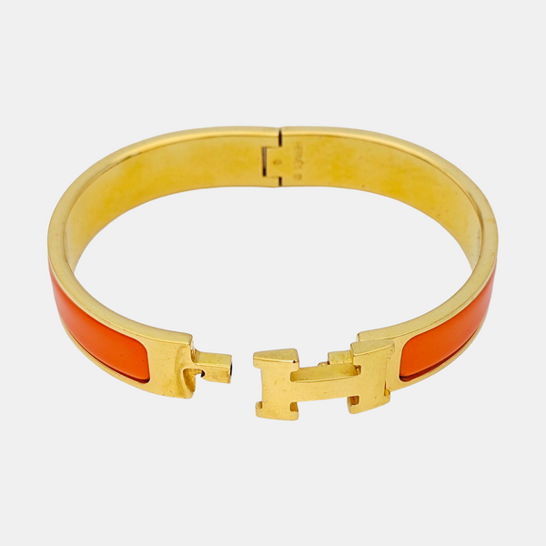 Clic H Metal Gold Bangle