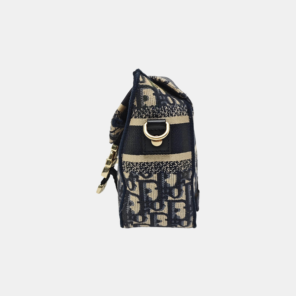 Diorcamp Small Oblique Canvas Blue