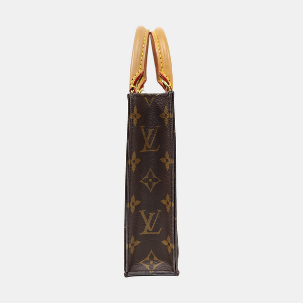 SAC PLAT Mini Monogram Coated Canvas Brown