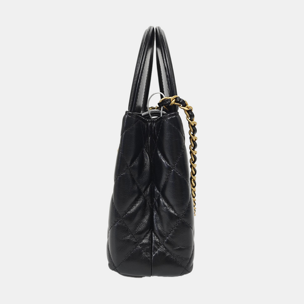 KELLY Mini Quilted Lambskin Black