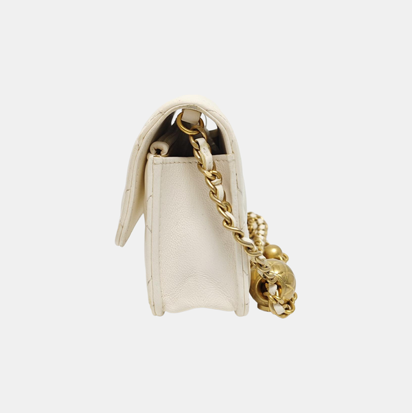 WOC Quilted Lambskin White