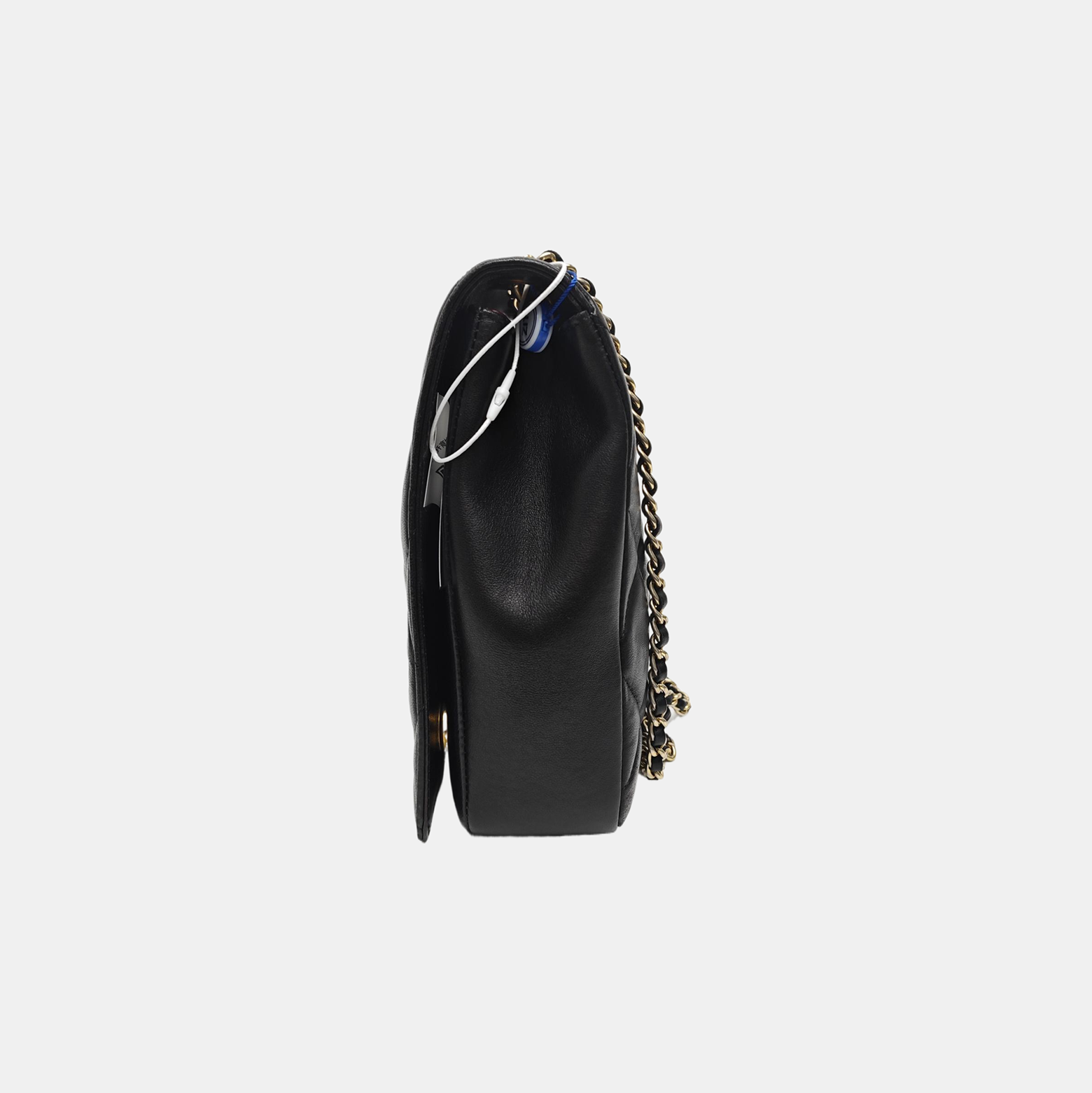 Quilted Lambskin Shoulder Bag Black