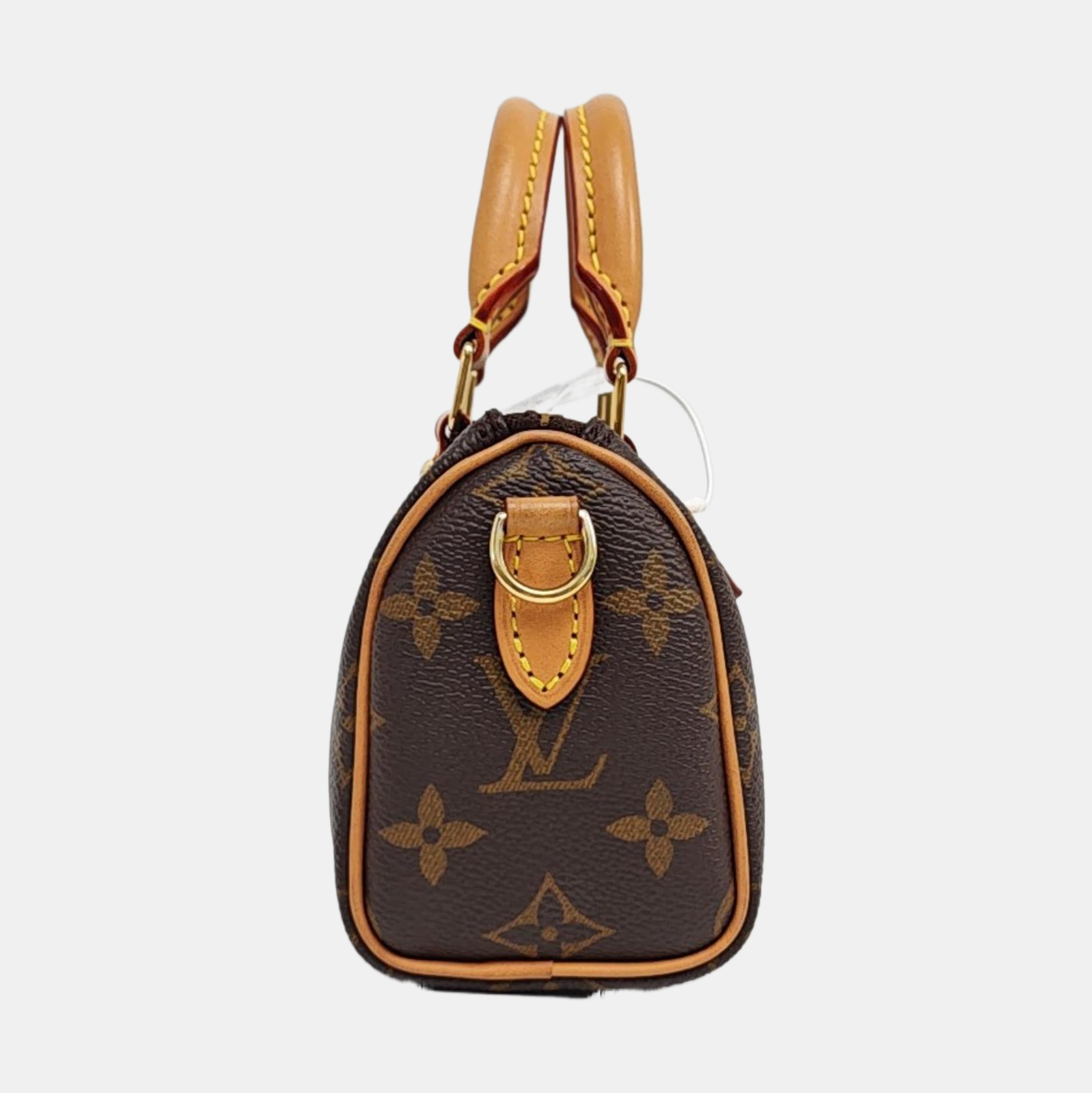 SPEEDY Nano Monogram Coated Canvas Brown