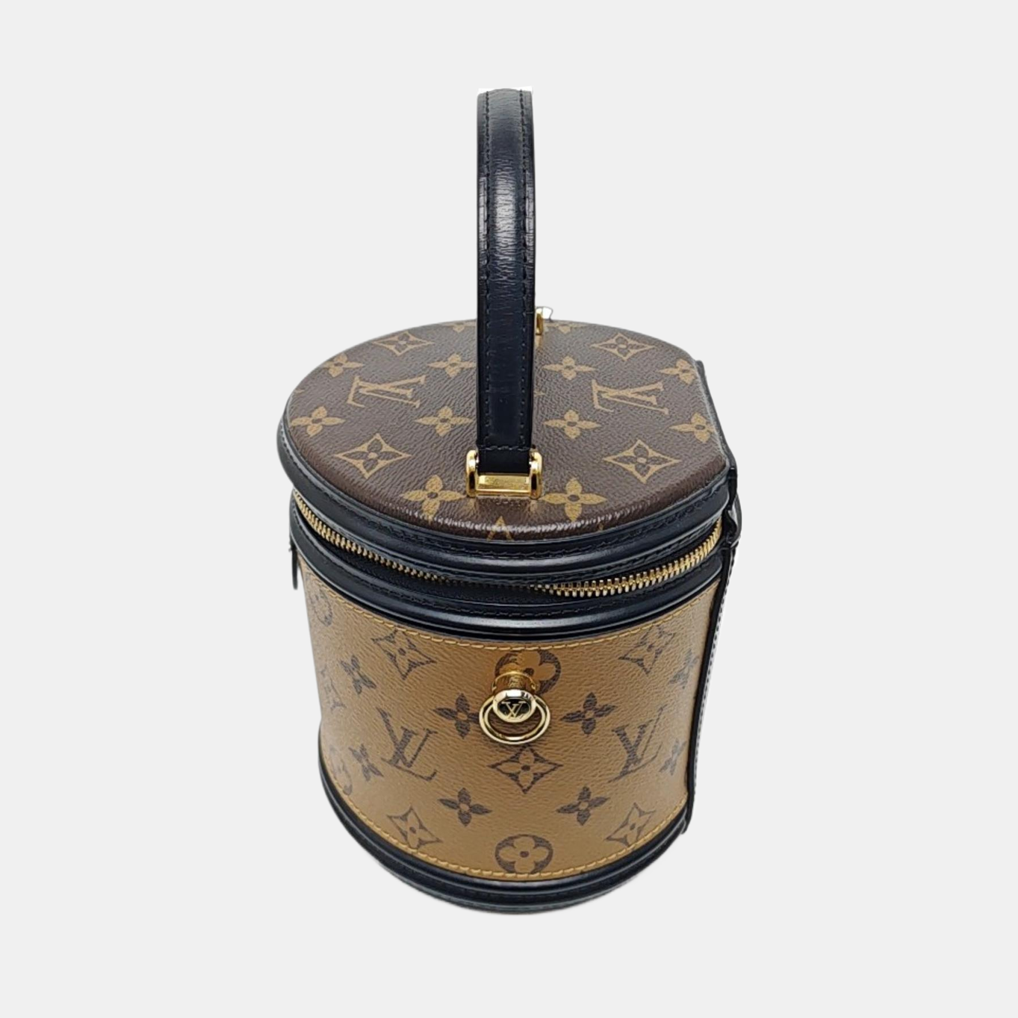CANNES PM Monogram Coated Canvas Brown