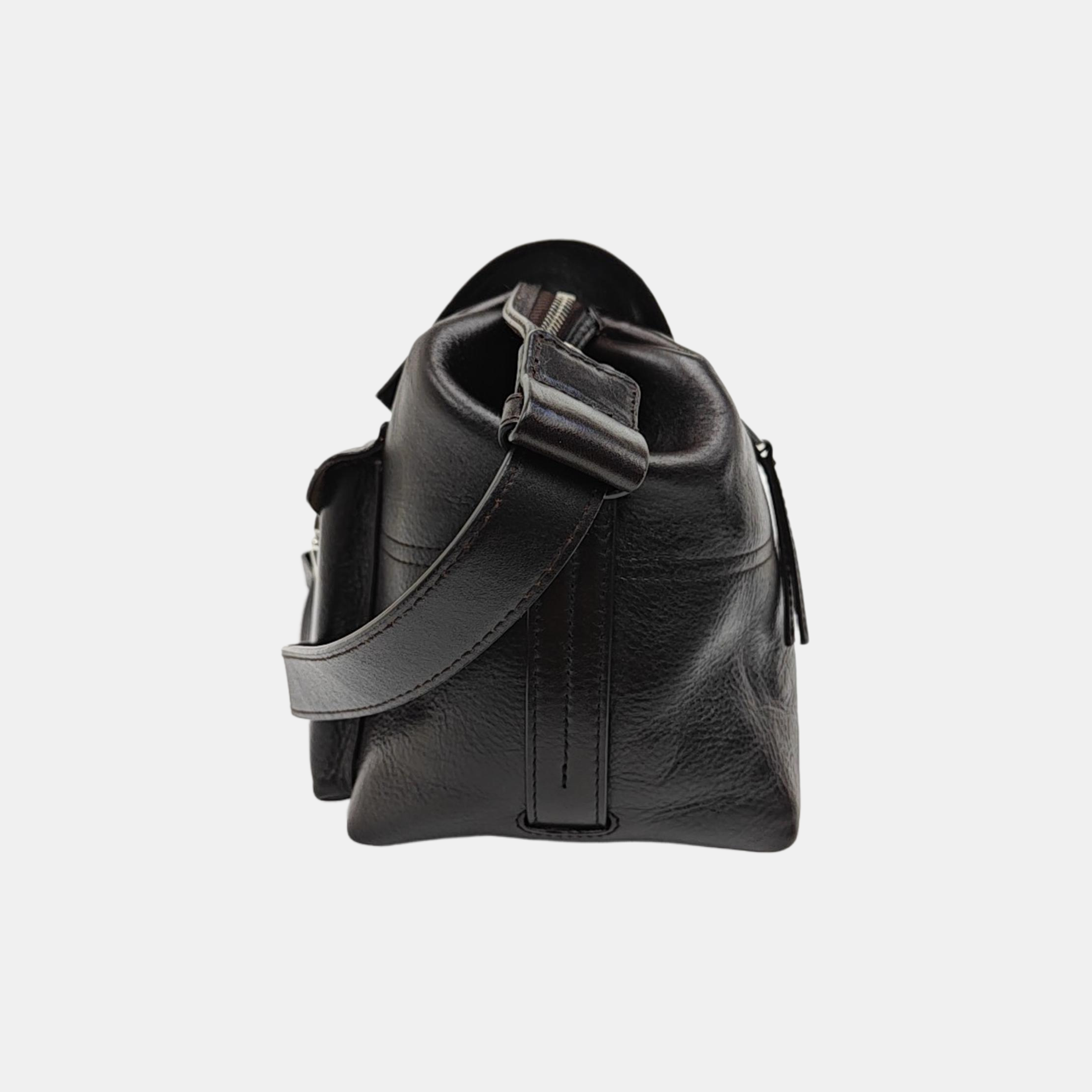 Calfskin Shoulder Bag Brown