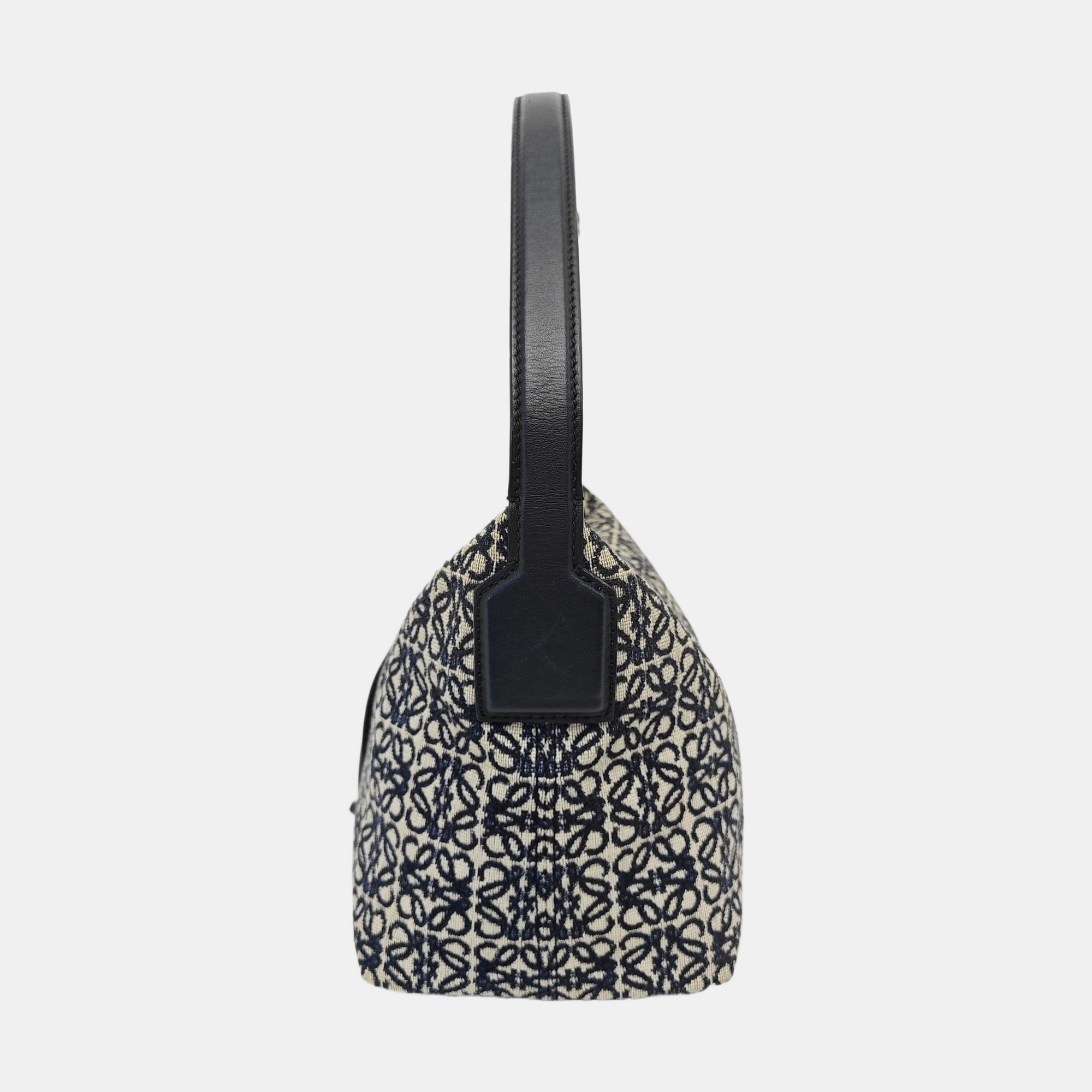 Monogram Canvas Top Handle Bag Blue