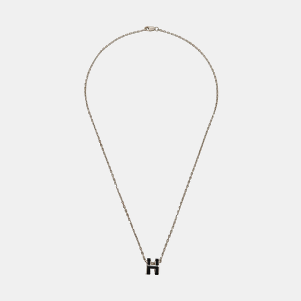 Pop H Metal Silver Necklace