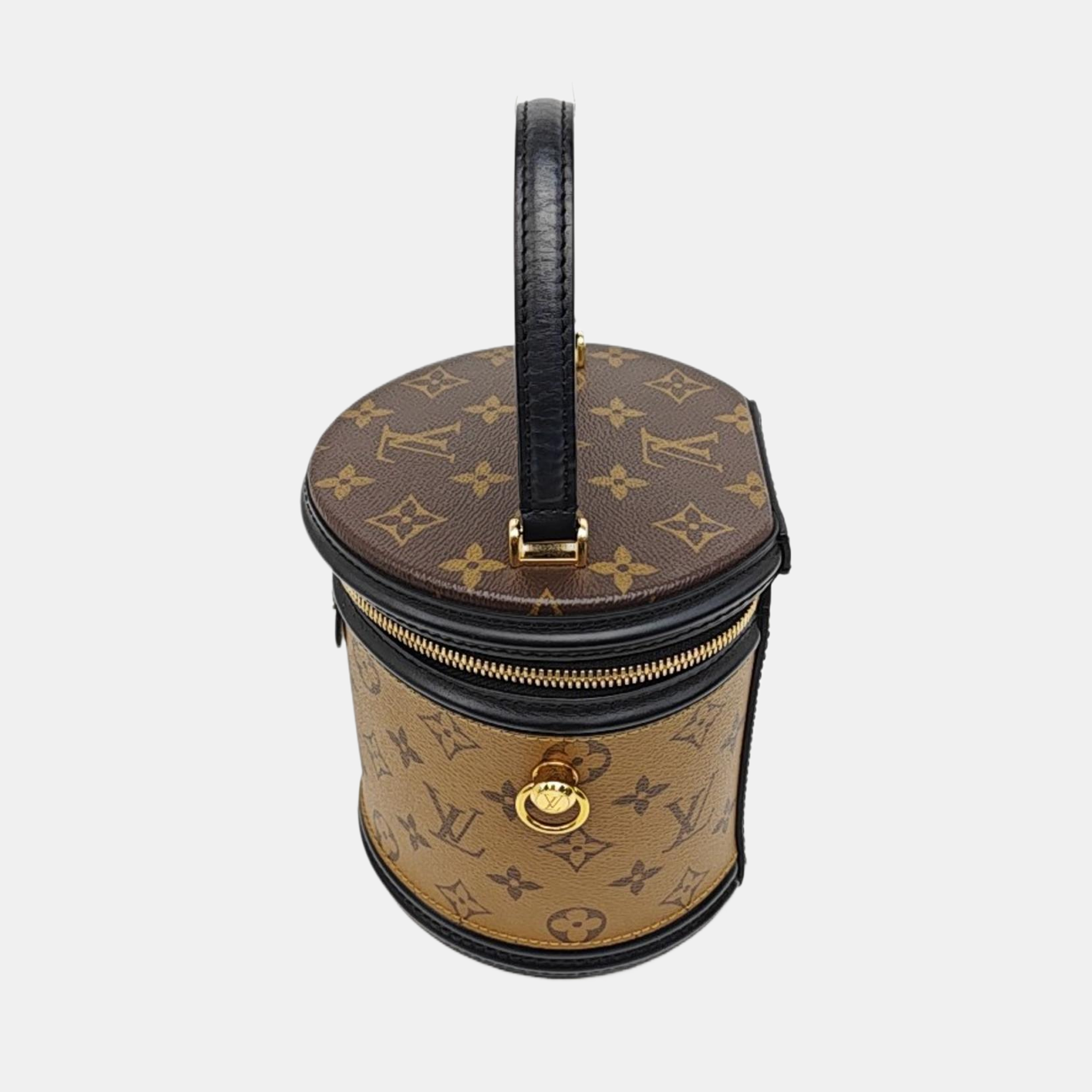 CANNES PM Monogram Coated Canvas Brown