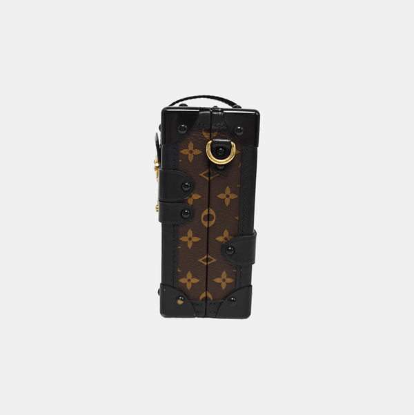 PETITE MALLE Monogram Coated Canvas Brown