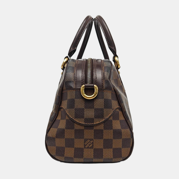 DUOMO Damier Ebene Coated Canvas Brown