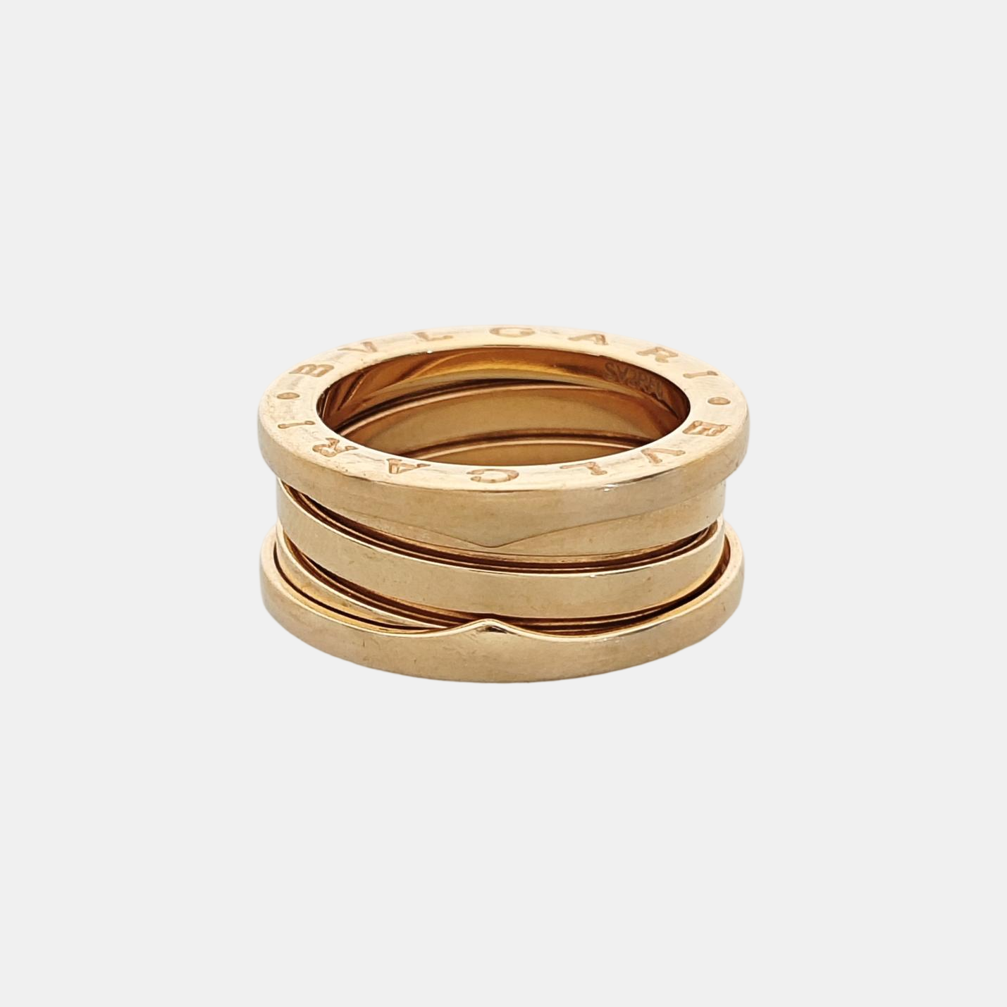 B.ZERO1 18k Rose Gold Ring EU 51