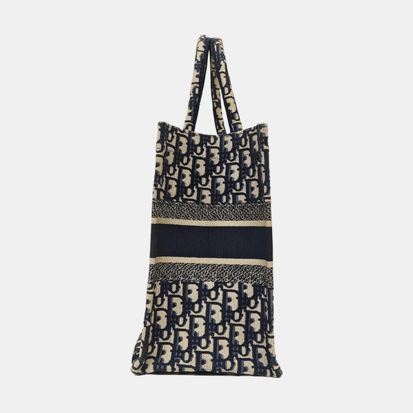 Book Tote Medium Canvas Blue