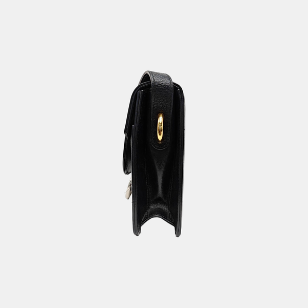 GG Ring Small Calfskin Black