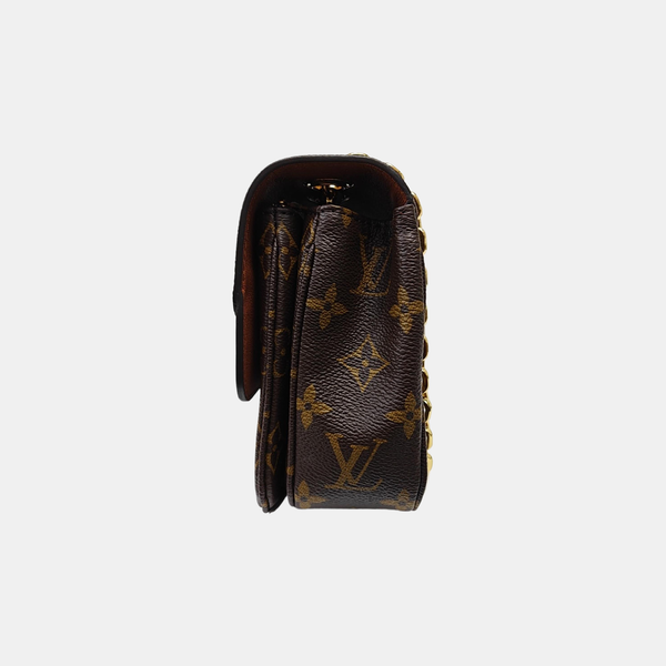 MARCEAU Monogram Coated Canvas Brown