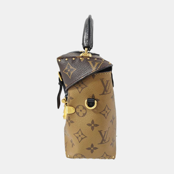 Monogram Coated Canvas Shoulder Bag Brown