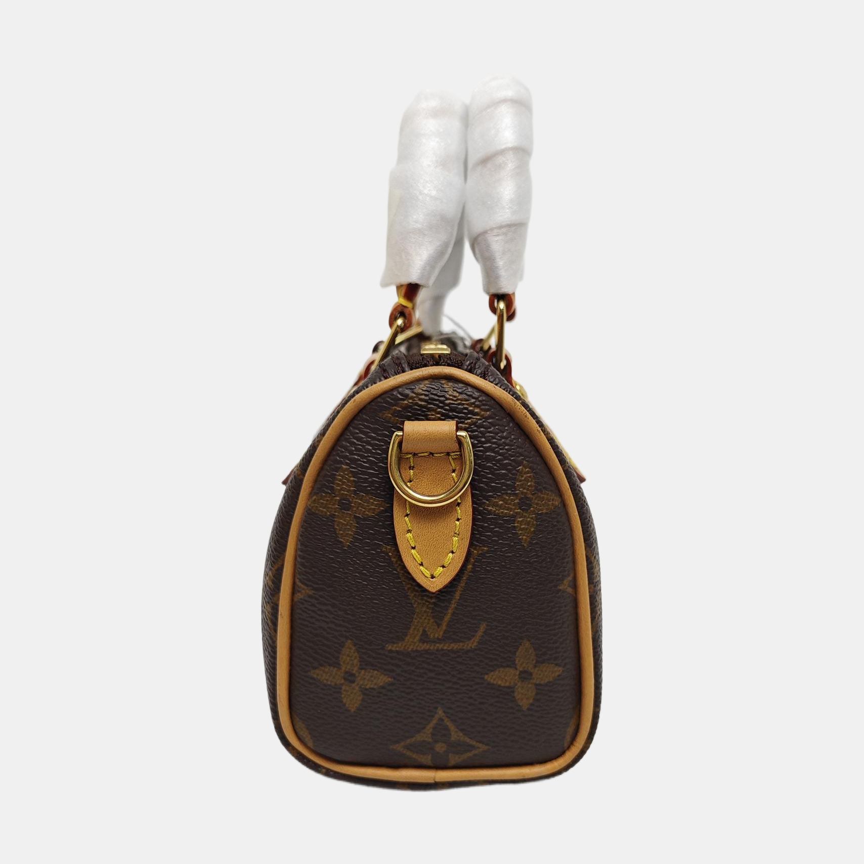 SPEEDY Nano Monogram Coated Canvas Brown