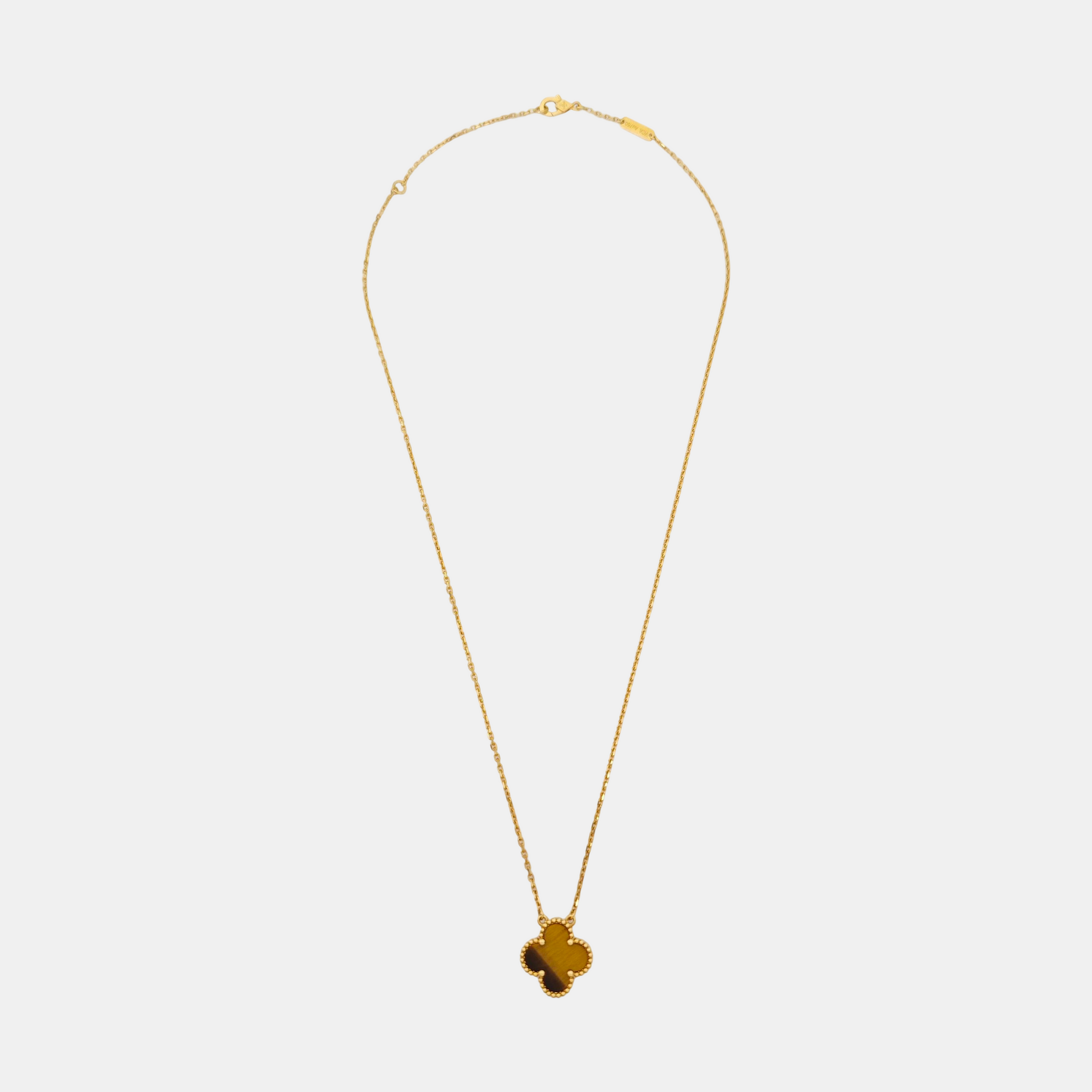Vintage Alhambra 18k Gold Necklace